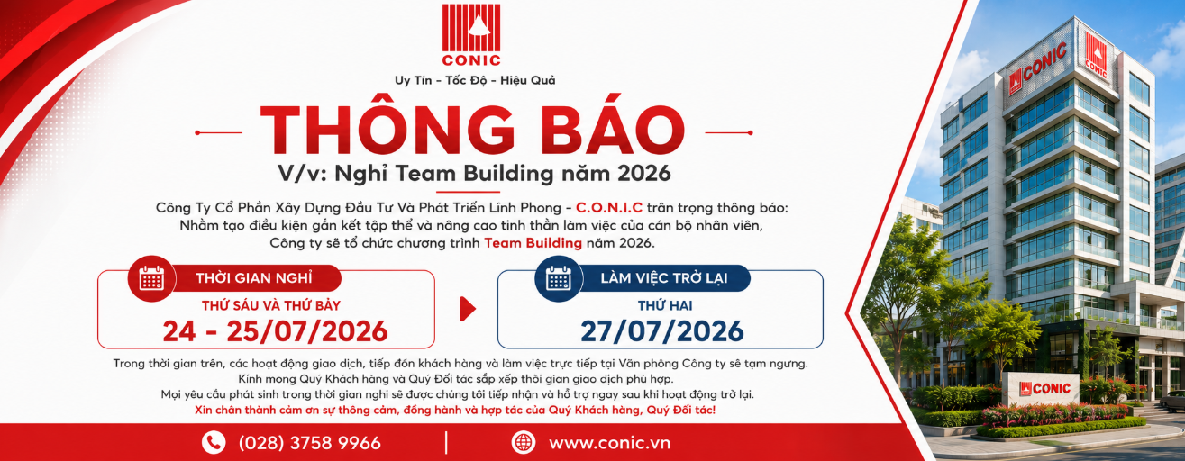 Thông báo V/v Nghỉ Teambuilding 2026